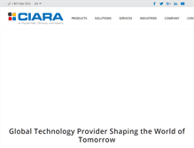 Tablet Screenshot of ciaratech.com
